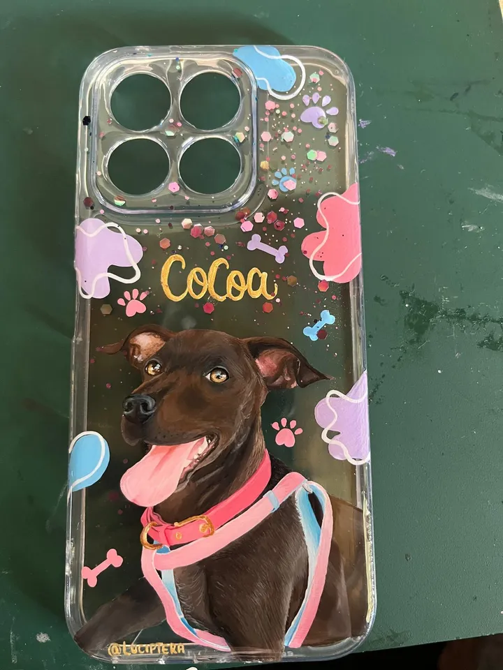 Cases de celular personalizados (resina), pintado a mano por Luciptera