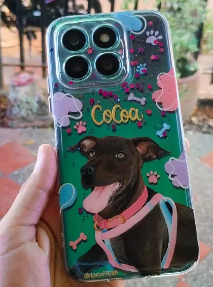 Cases de celular personalizados (resina) — ejemplo 3