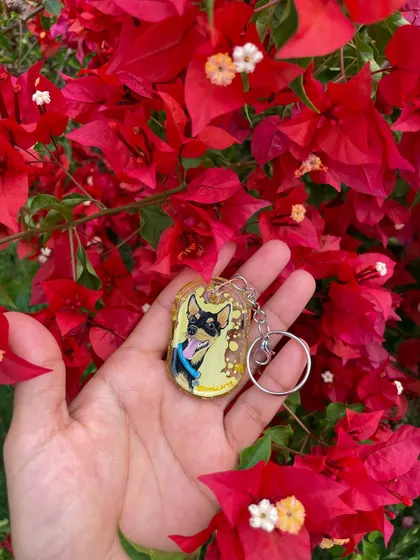 Llaveros de mascotas (resina) — ejemplo 6