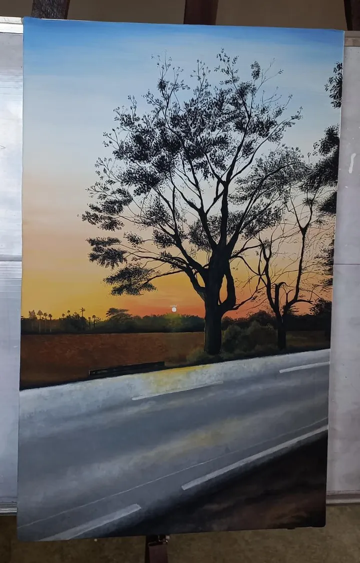 Paisajes en lienzo, pintado a mano por Luciptera